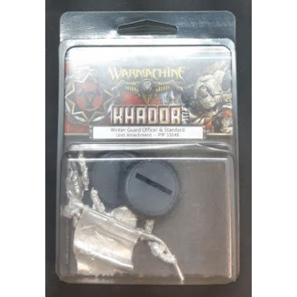 Khador - Winter Guard Officier & Standard (blister de figurines Warmachine en VO) 001