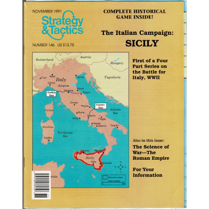 Strategy & Tactics N° 146 - The Italian Campaign : Sicily (magazine de wargames en VO) 001