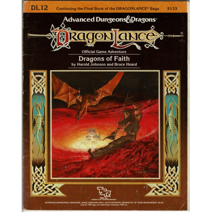 Dragonlance - DL12 Dragons of Faith (jdr AD&D 1ère édition en VO) 002