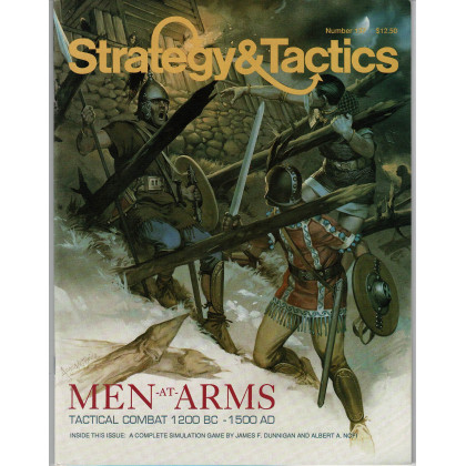 Strategy & Tactics N° 137 - Men-at-Arms: Tactical Combat 1200 BC-1500 AD (magazine de wargames en VO) 001