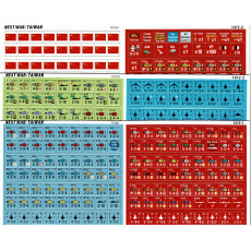 Next War : Taiwan - 3 planches de pions (wargame de GMT Games en VO)