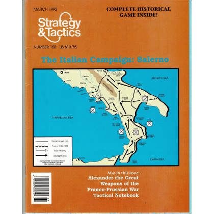 Strategy & Tactics N° 150 - The Italian Campaign : Salerno (magazine de wargames en VO) 001