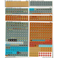 Barbarossa Army Group North 1941 - 5 planches de pions (wargame GMT Games en VO)