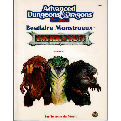 Bestiaire Monstrueux - Appendice 2 (jdr AD&D 2 Dark Sun en VF) 002
