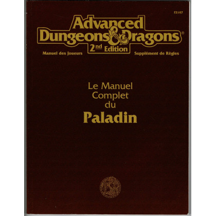 Le Manuel Complet du Paladin (jdr AD&D 2e édition en VF) 003