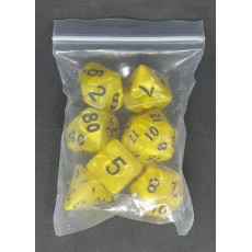 Set de 7 dés irisés de jeux de rôles (accessoire de jdr)