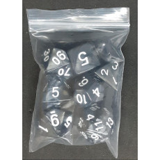 Set de 7 dés irisés de jeux de rôles (accessoire de jdr)