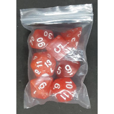 Set de 7 dés irisés de jeux de rôles (accessoire de jdr)