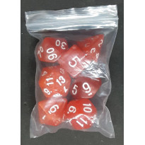 Set de 7 dés irisés de jeux de rôles (accessoire de jdr)