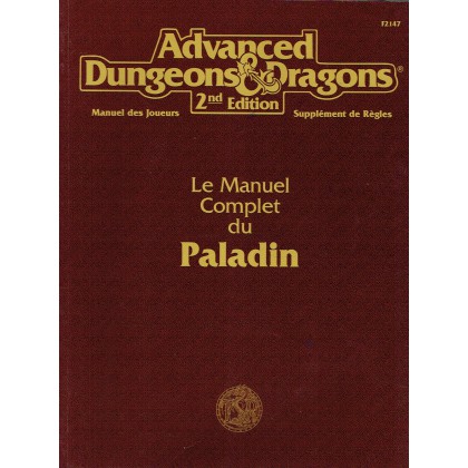 Le Manuel Complet du Paladin (AD&D 2ème édition) 001