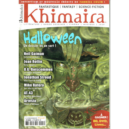 Khimaira N° 12 (magazine Fantastique Fantasy Science-fiction en VF) 001
