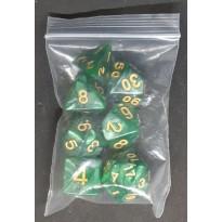 Set de 7 dés irisés de jeux de rôles (accessoire de jdr)