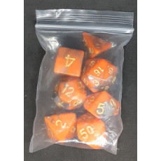 Set de 7 dés bicolores de jeux de rôles (accessoire de jdr)