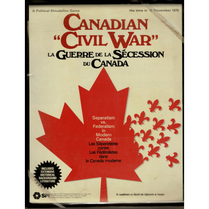 Canadian Civil War (wargame de SPI en VO et VF) 001