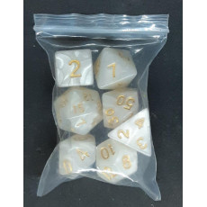 Set de 7 dés irisés de jeux de rôles (accessoire de jdr)