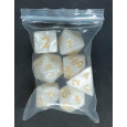 Set de 7 dés irisés de jeux de rôles (accessoire de jdr) 008AA