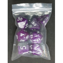 Set de 7 dés irisés de jeux de rôles (accessoire de jdr)