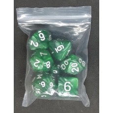 Set de 7 dés irisés de jeux de rôles (accessoire de jdr)