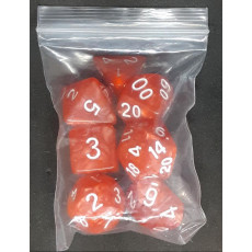 Set de 7 dés irisés de jeux de rôles (accessoire de jdr)