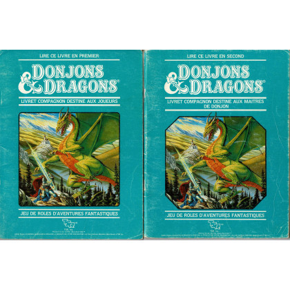 Donjons & Dragons - 2 livrets boîte Compagnon bleue (jdr D&D en VF) 001