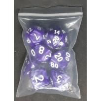 Set de 7 dés irisés de jeux de rôles (accessoire de jdr)