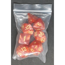 Set de 7 dés irisés de jeux de rôles (accessoire de jdr)