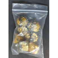 Set de 7 dés irisés de jeux de rôles (accessoire de jdr)