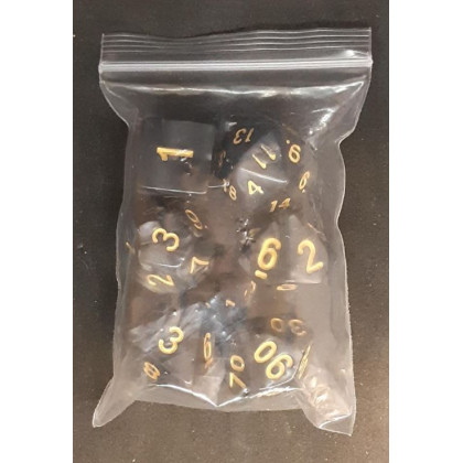 Set de 7 dés irisés de jeux de rôles (accessoire de jdr) 008X