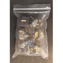 Set de 7 dés irisés de jeux de rôles (accessoire de jdr)