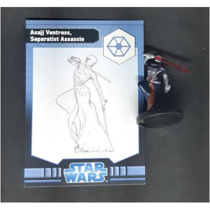 Asajj Ventress, Separatist Assassin - Figurine exclusive Map Pack (jeu Star Wars Miniatures en VO) 001