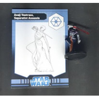 Asajj Ventress, Separatist Assassin - Figurine exclusive Map Pack (jeu Star Wars Miniatures en VO)