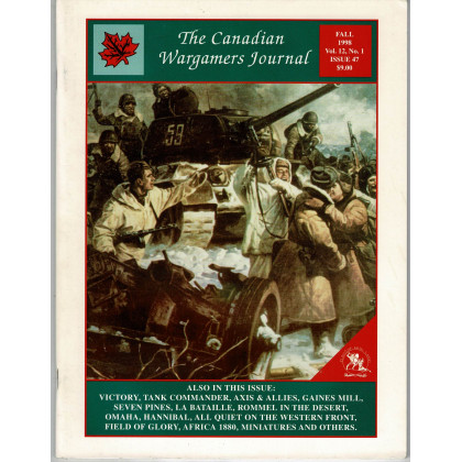The Canadian Wargamers Journal N° 47 (magazine de wargames en VO) 001