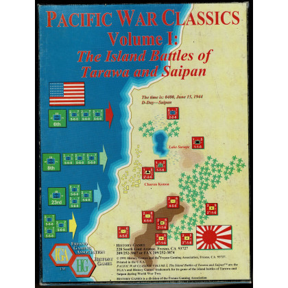 Pacific War Classics Volume I : The Island Battles of Tarawa and Saipan (wargame de FGA en VO) 001