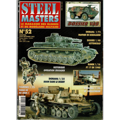 Steel Masters N° 52 (Le Magazine des blindés et du modélisme militaire) 001