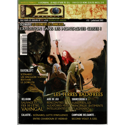 D20 Magazine N° 13 (magazine de jeux de rôles) 001