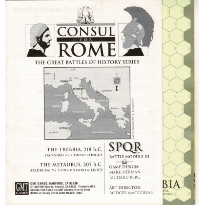 Consul for Rome - SPQR Battle Module III (wargame de GMT en VO) 002