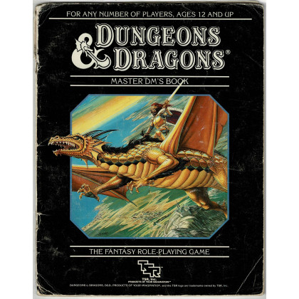Donjons & Dragons - Livret Master DM's Book (jdr D&D 1ère édition en VO) 001