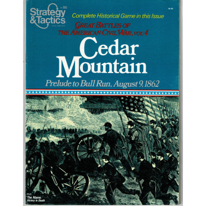 Strategy & Tactics N° 86 - Cedar Mountain 1862 (magazine de wargames & jeux de simulation en VO) 002