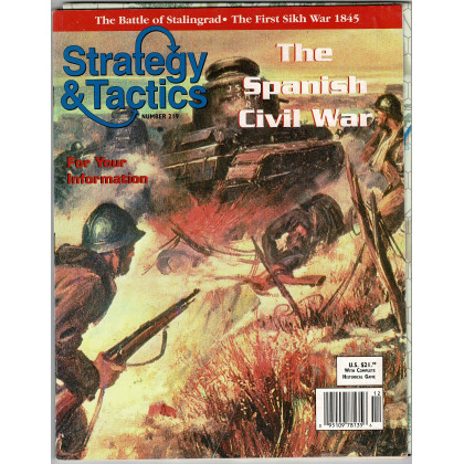 Strategy & Tactics N° 219 - The Spanish Civil War (magazine de wargames en VO) 001