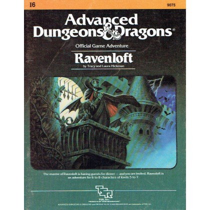 I6 Ravenloft (AD&D 1ère édition en VO) 001