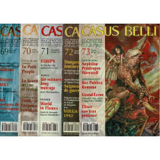 Lot Casus Belli N° 69-70-71-72-73 sans encarts (magazines de jeux de rôle)