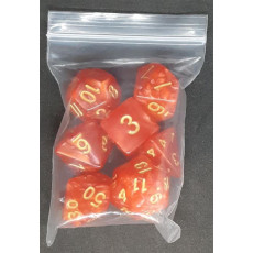 Set de 7 dés irisés de jeux de rôles (accessoire de jdr)