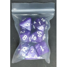 Set de 7 dés irisés de jeux de rôles (accessoire de jdr)