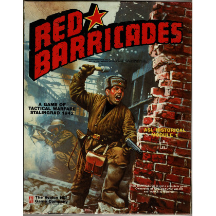 Red Barricades: ASL Historical Module 1 - Avalon Hill - UNPUNCHED