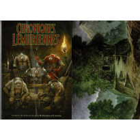Chroniques Lémuriennes - Ecran, carte Lémurie et livre (jdr Barbarians of Lemuria Mythic en VF)