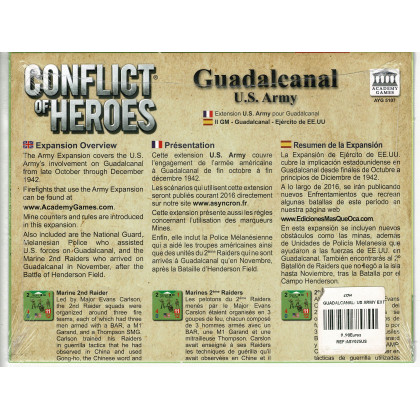 Conflict of Heroes - Guadalcanal U.S. Army (wargame d'Academy Games en VF/VO) 001