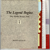 The Legend begins - The Afrika Korps, 1941 (wargame ziploc de Rhino Game Company en VO)