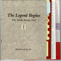 The Legend begins - The Afrika Korps, 1941 (wargame ziploc de Rhino Game Company en VO)