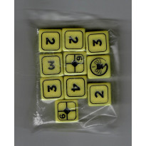 Alien - Set de dés de Stress jaunes (jdr d'Arkhane Asylum en VF) 001