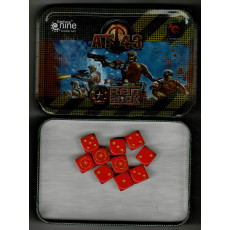 AT 43 - Red Blok Dice Set (dés jeu de figurines Rackham)